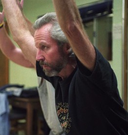 James Fox conducting yoga for prisoners