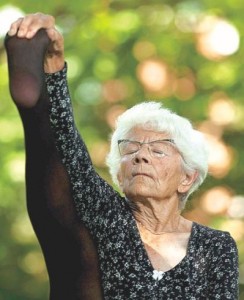 Elderly can do yoga